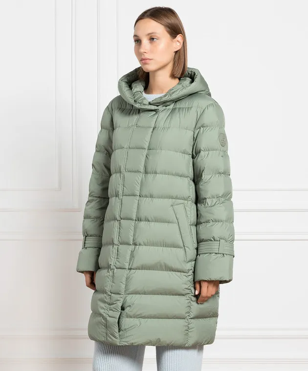 Woolrich Piumino verde con logo CFWWOU0909FRUT2635