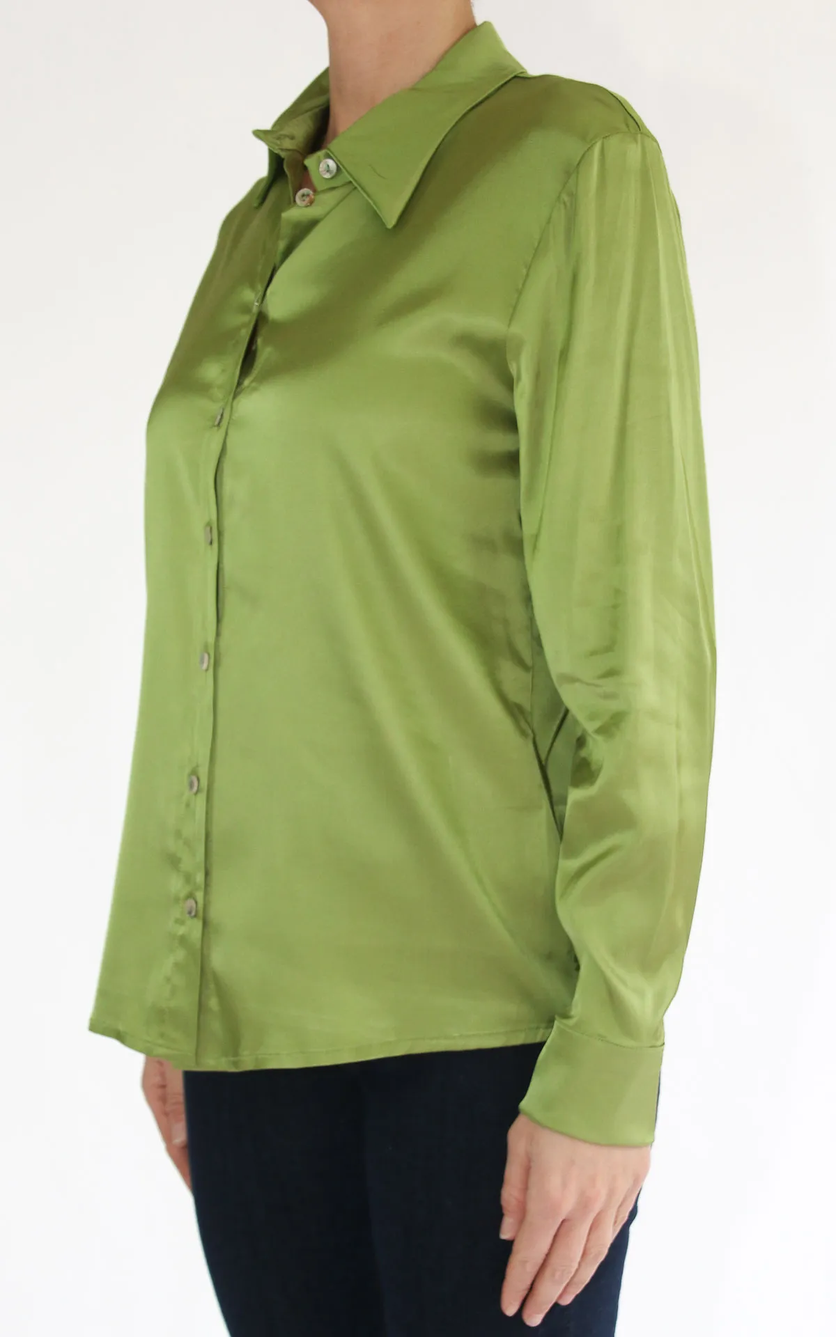 Wu’ Side – Camicia tinta unita – Verde